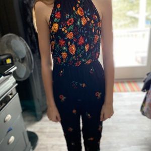 Cute backless romper